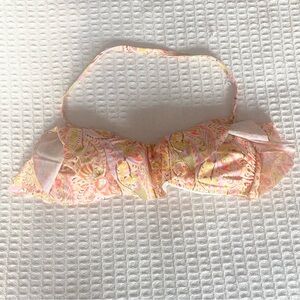 Victoria’s Secret printed strapless bikini top size large